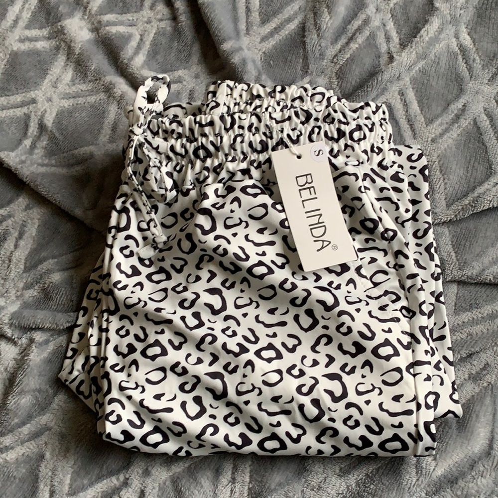Leopard print joggers
